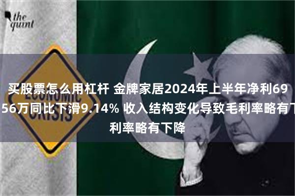 买股票怎么用杠杆 金牌家居2024年上半年净利6946.56万同比下滑9.14% 收入结构变化导致毛利率略有下降