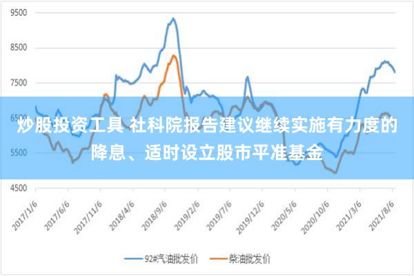 炒股投资工具 社科院报告建议继续实施有力度的降息、适时设立股市平准基金