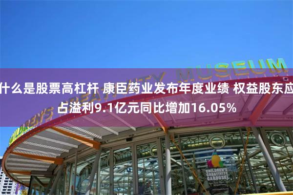什么是股票高杠杆 康臣药业发布年度业绩 权益股东应占溢利9.1亿元同比增加16.05%